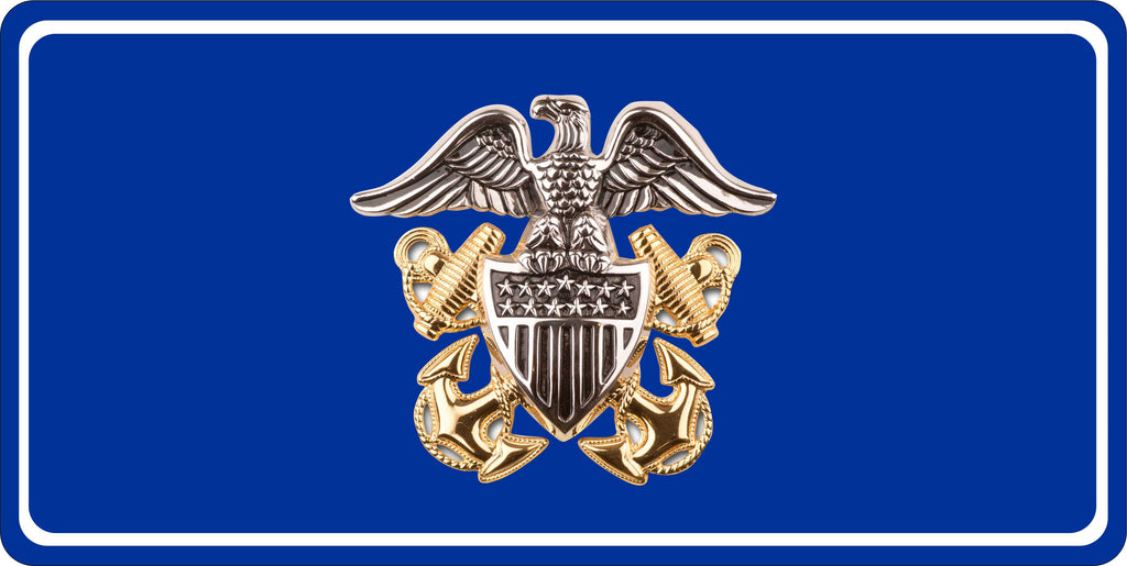 Naval Officer Military License Plate personalized Novelty Fun Car Bike Motorcycle