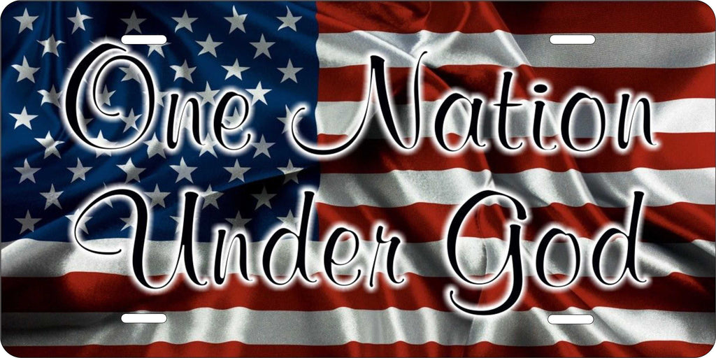 One nation under God ver2 Christian License Plate personalized Novelty Fun Car Bike Motorcycle