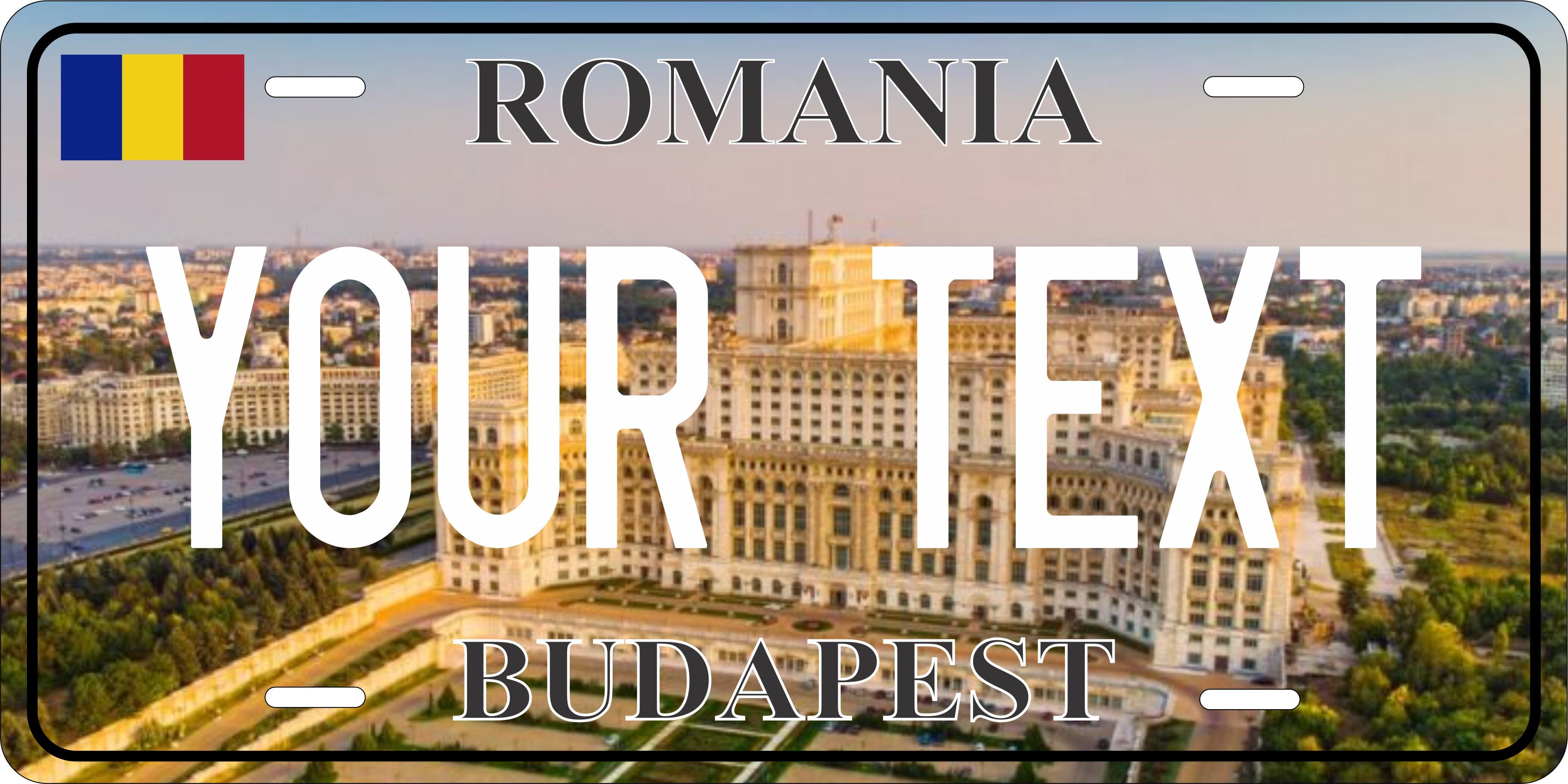 Budapest Romania City License Plate personalized Novelty Fun Car Bike Motorcycle