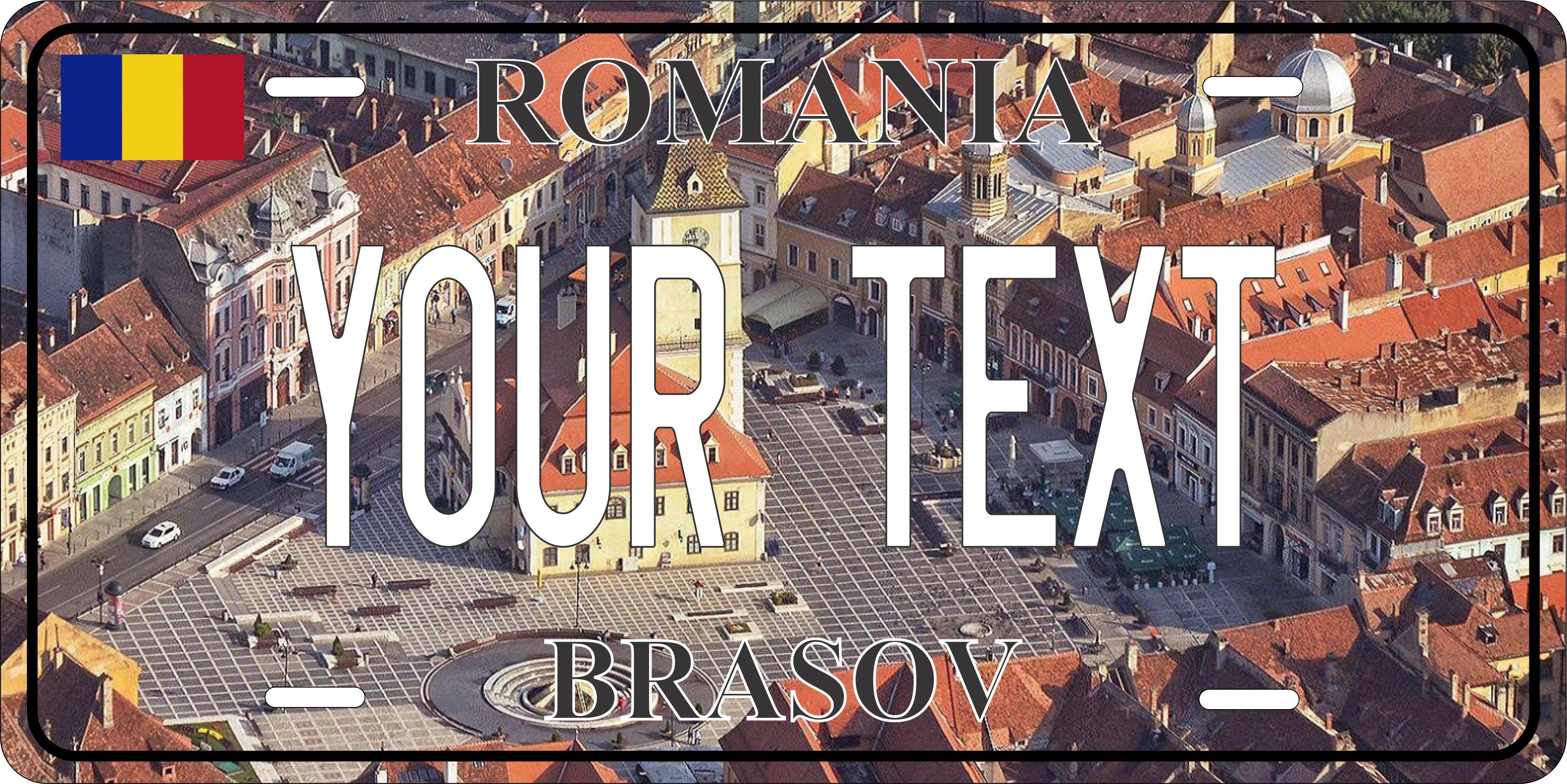 Brasov Romania City License Plate personalized Novelty Fun Car Bike Motorcycle