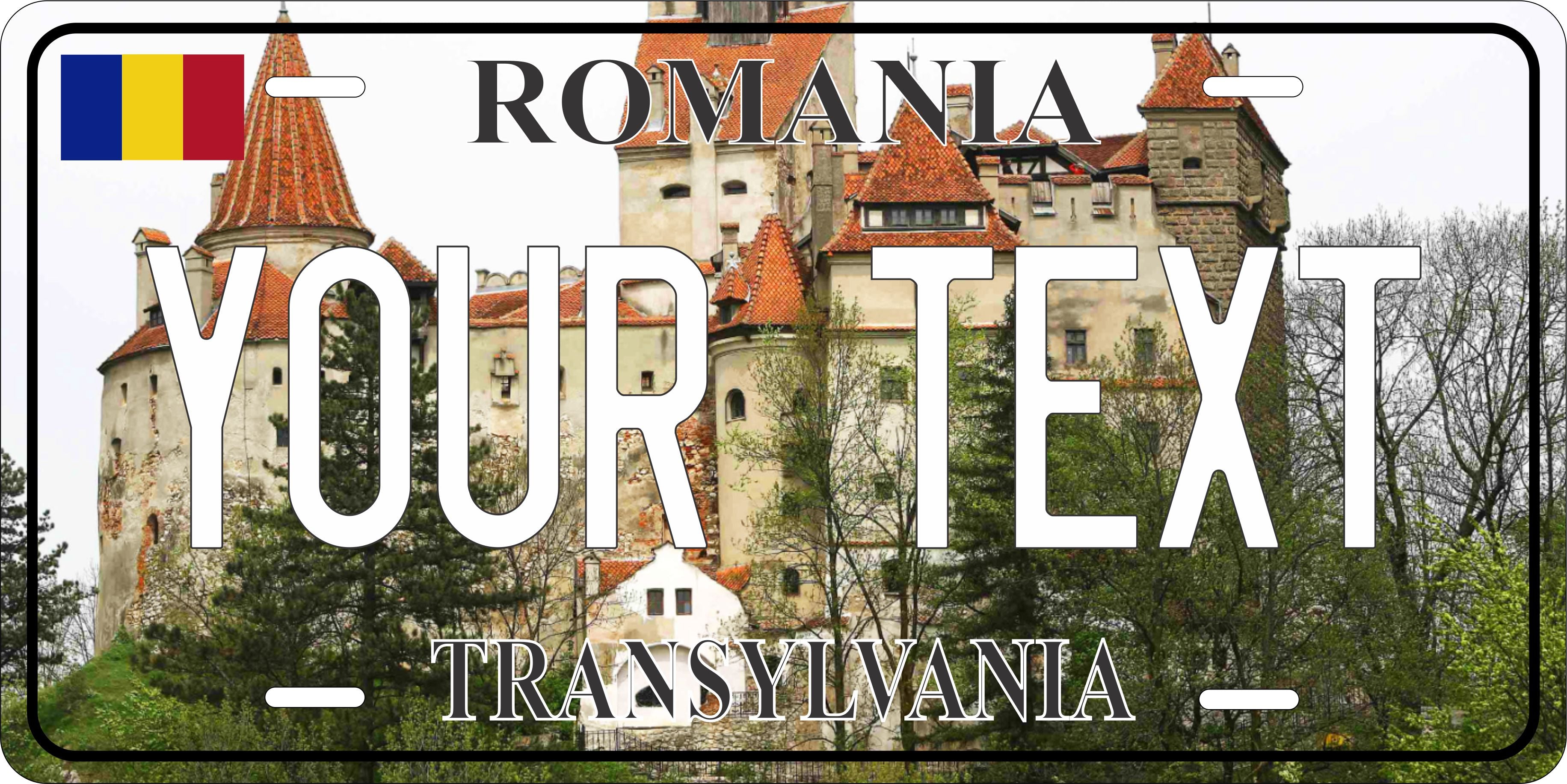 Transylvania Romania City License Plate personalized Novelty Fun Car Bike Motorcycle