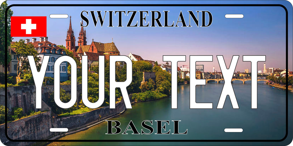 Basel Switzerland City License Plate personalized Novelty Fun Car Bike Motorcycle