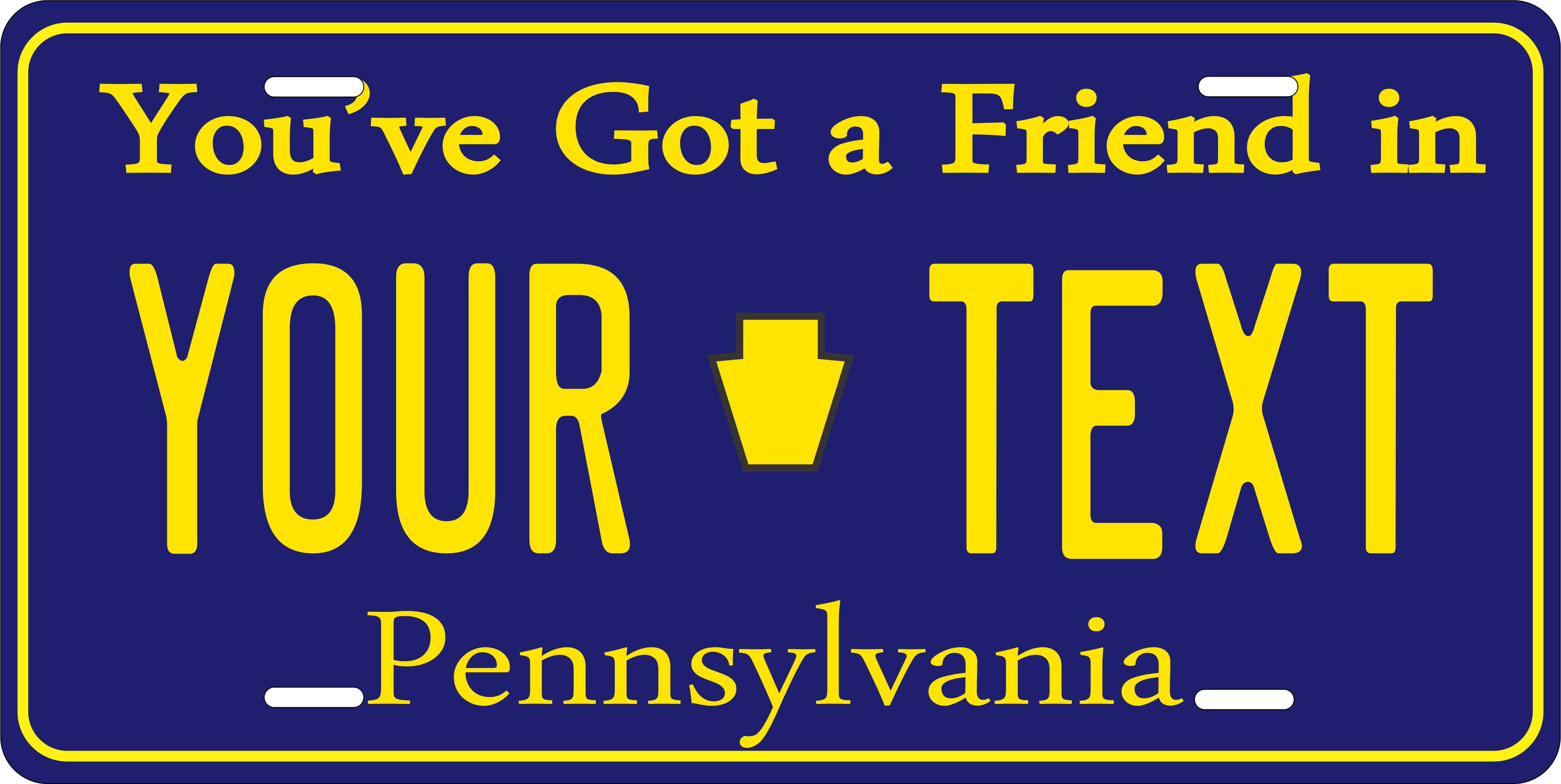 Pennsylvania 19 License Plate Personalized Auto Car Custom Vehicle Or Moped Ebay