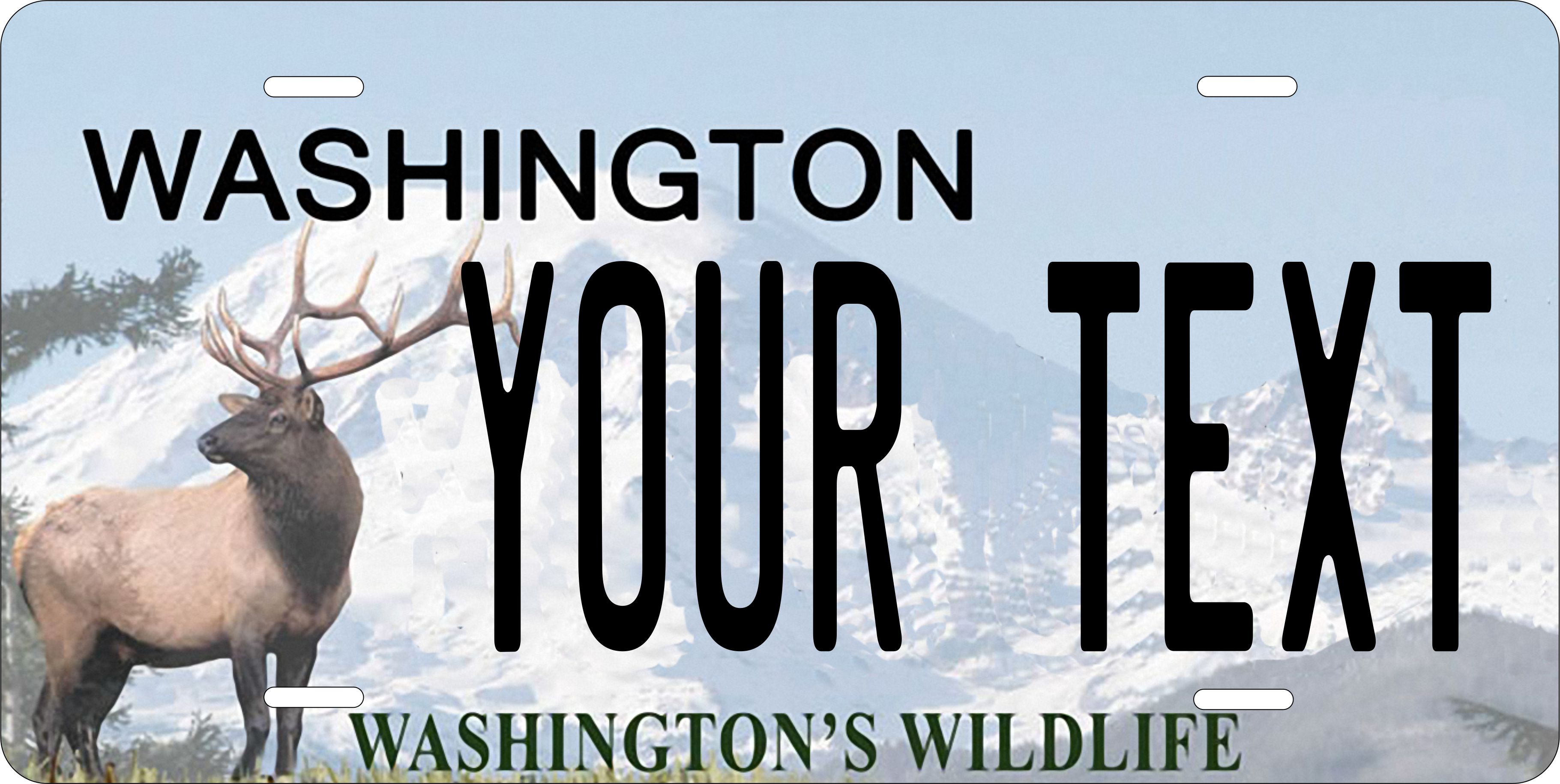 Washington State Elk Wildlife Photo Zone